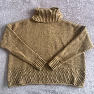 Madewell Brown/Tan Turtle Neck Sweater